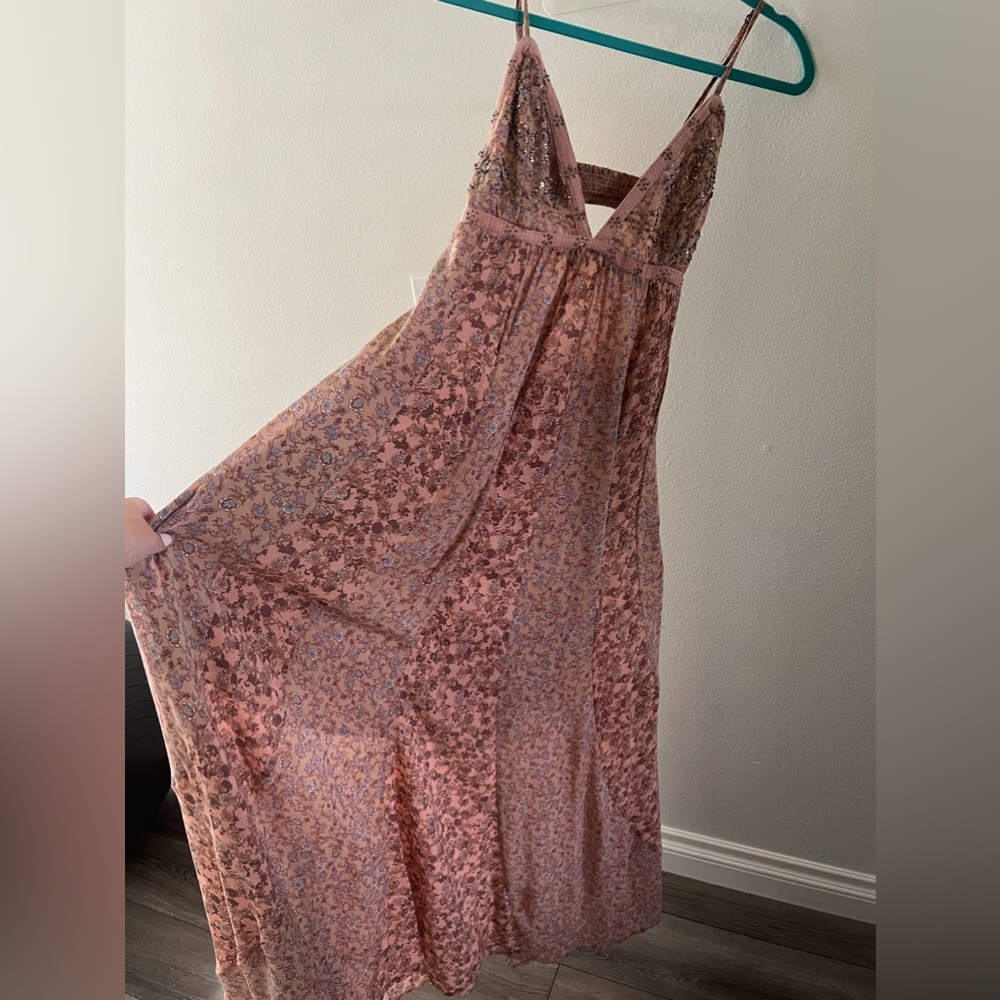 NWT Free People flowy midi dress - dusty pink